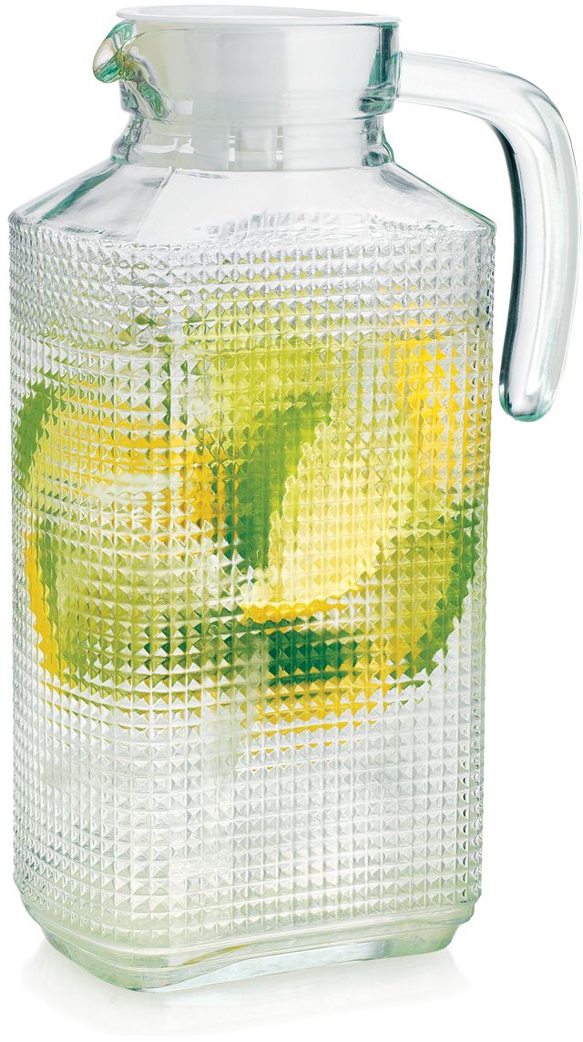 ACRYLIC 3 QUART INFUSION PITCHER W/ICE CHILLING COMPARTMENT