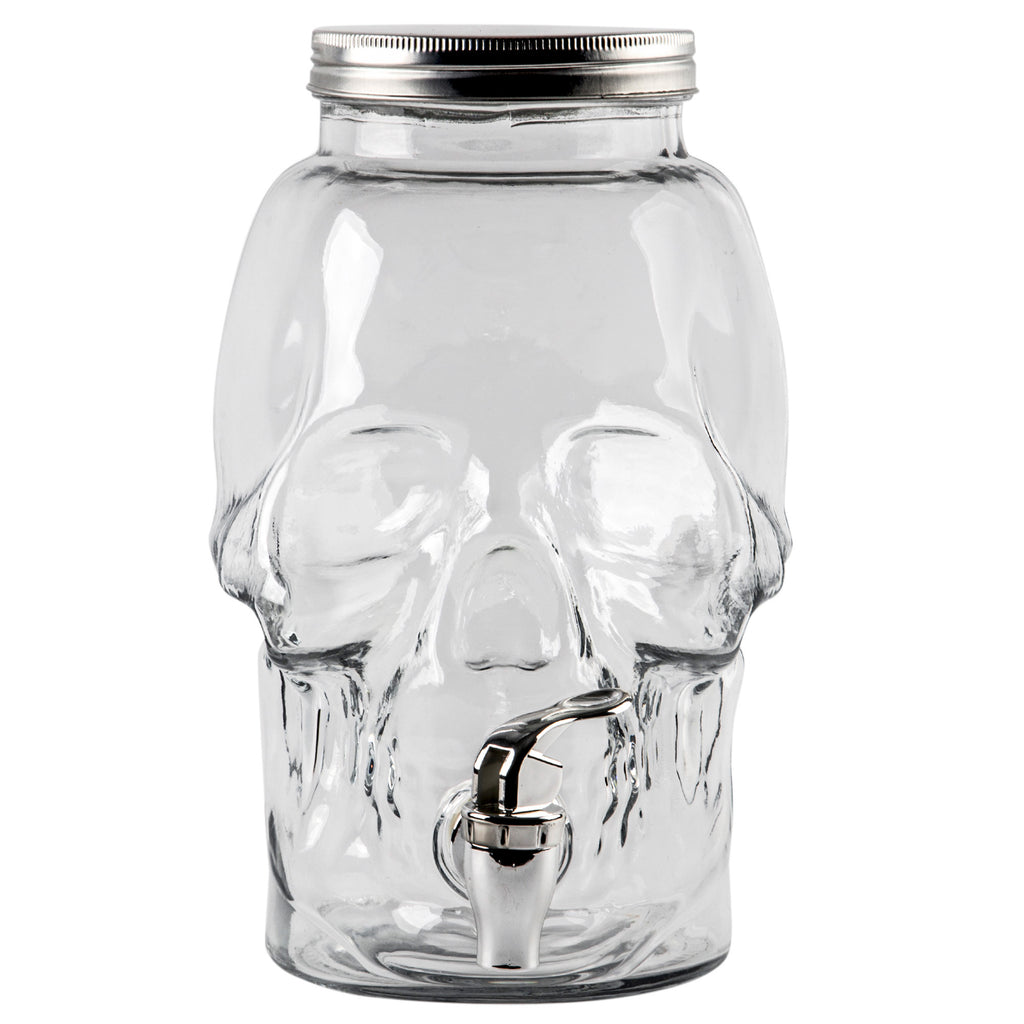 Halloween Party 1 Gallon Cold Drink Dispenser Skull Crossbones