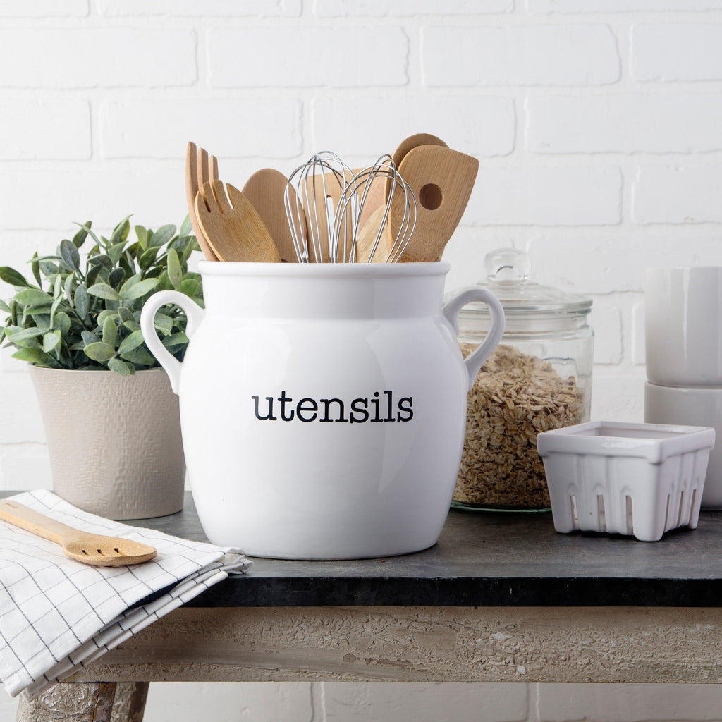 Ceramic Kitchen Utensil Holder — RachaelPots