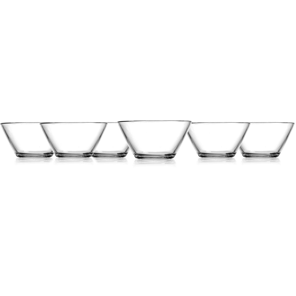 Fiddle Wave Glass Snack Bowl - Set of Six in 2023