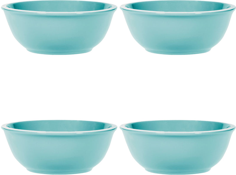 6"D SET OF 4 LIGHT BLUE SOUP BOWLS