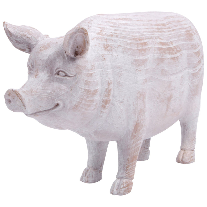 7.5"H POLYRESIN PIG