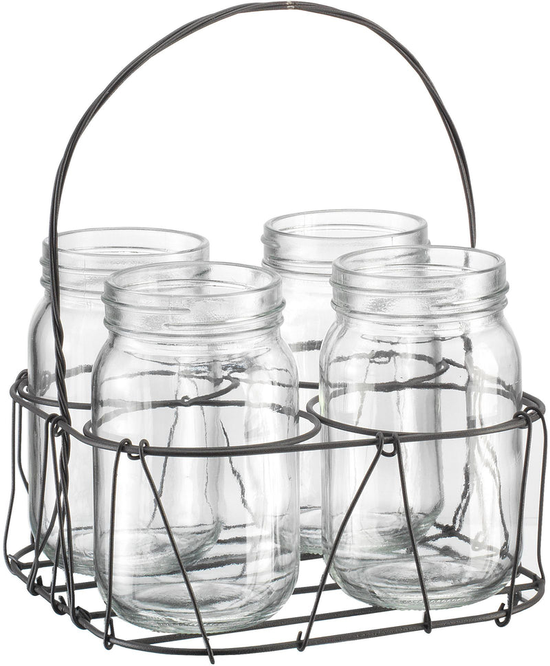 FIDDLE & FERN 5PC FLATWARE CADDY