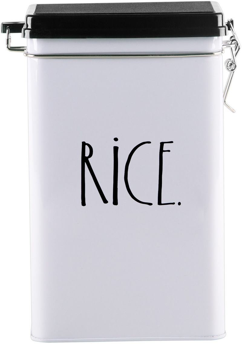 RAE DUNN TIN "RICE" CONTAINER