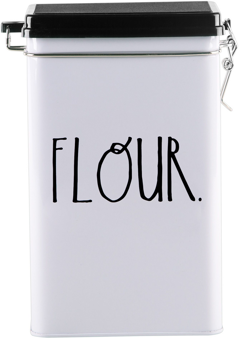 RAE DUNN TIN "FLOUR" CONTAINER