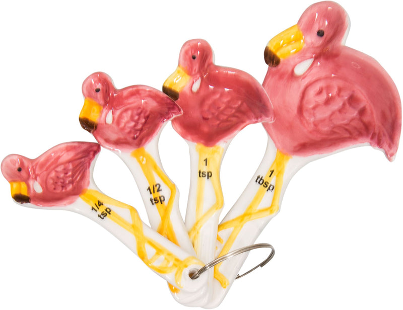 4 PIECE FLAMINGO MEASURING SPOON SET