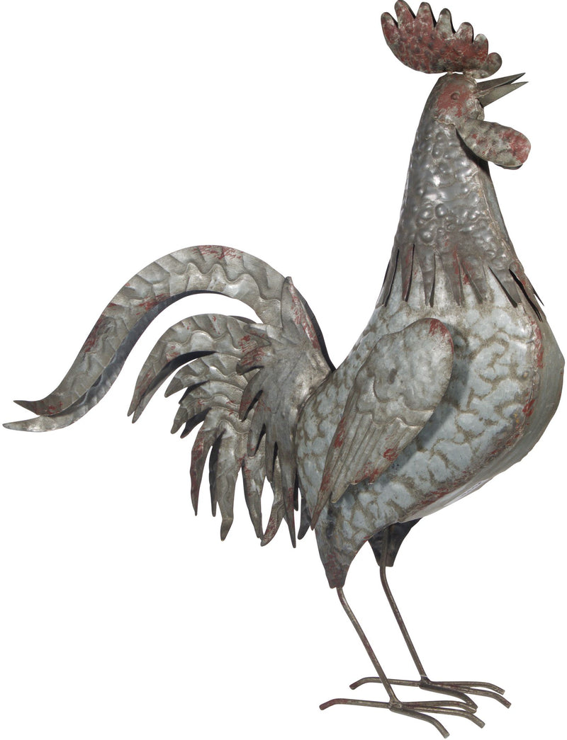 24"H GALVANIZED ROOSTER