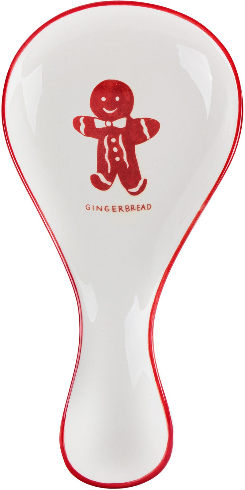 9.75"L MOLLY HATCH GINGERBREAD DESIGN SPOON REST