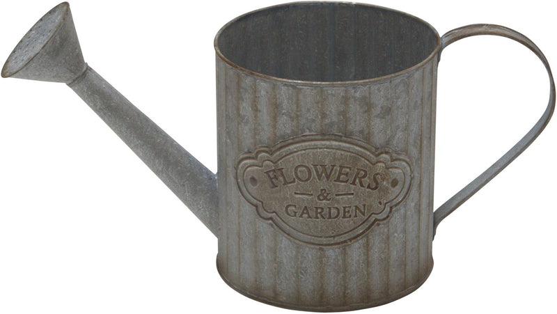 15"L GALVANIZED METAL WATERING CAN