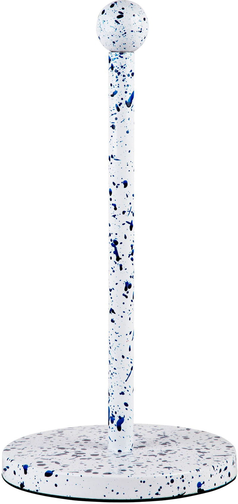 14"H WHITE WITH BLUE SPECKLED PAPER TOWEL HOLDER