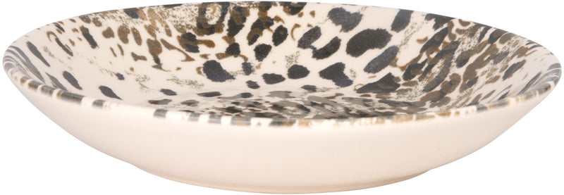 9.5"D LEOPARD ROUND PASTA BOWL