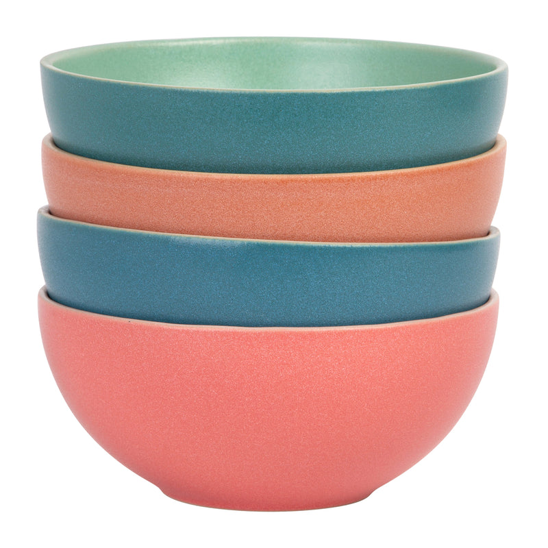 6"D ROUND PINK/PINK 2-TONE SOUP/CEREAL BOWL